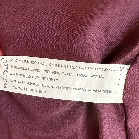 Thread & Supply Maroon Quilted Puffer Vest Gold Button/Zipper Women Size Medium - Picture 10 of 10